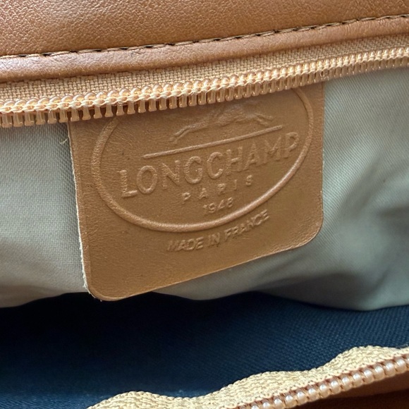 Longchamp Vintage Au Sultan Camel Leather Crossbody Bag Made in France - Picture 8 of 15